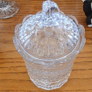 Poland (FITH AVE )Elegant Clear Crystal Candy Jar